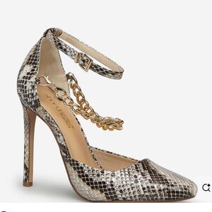 Snake Print Heels
